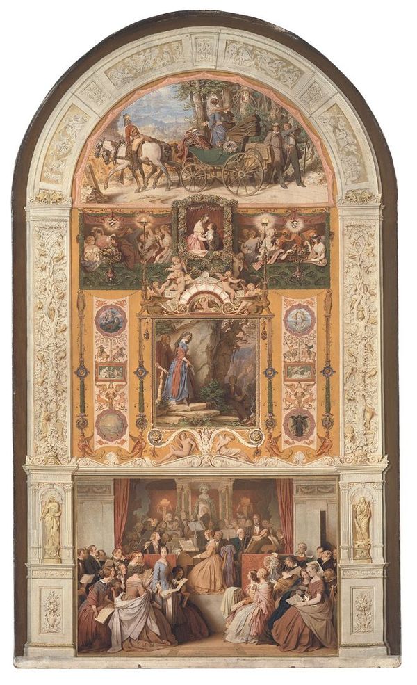 A Symphony, vintage artwork by Moritz von Schwind, A3 (16x12") Poster Print