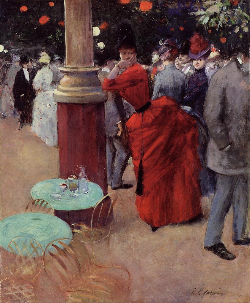 The Public Garden, vintage artwork by Jean-Louis Forain, 12x8" (A4) Poster