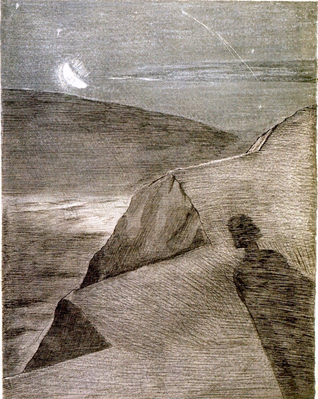 The Cliff to the North, vintage artwork by Paul Nash, 12x8" (A4) Poster