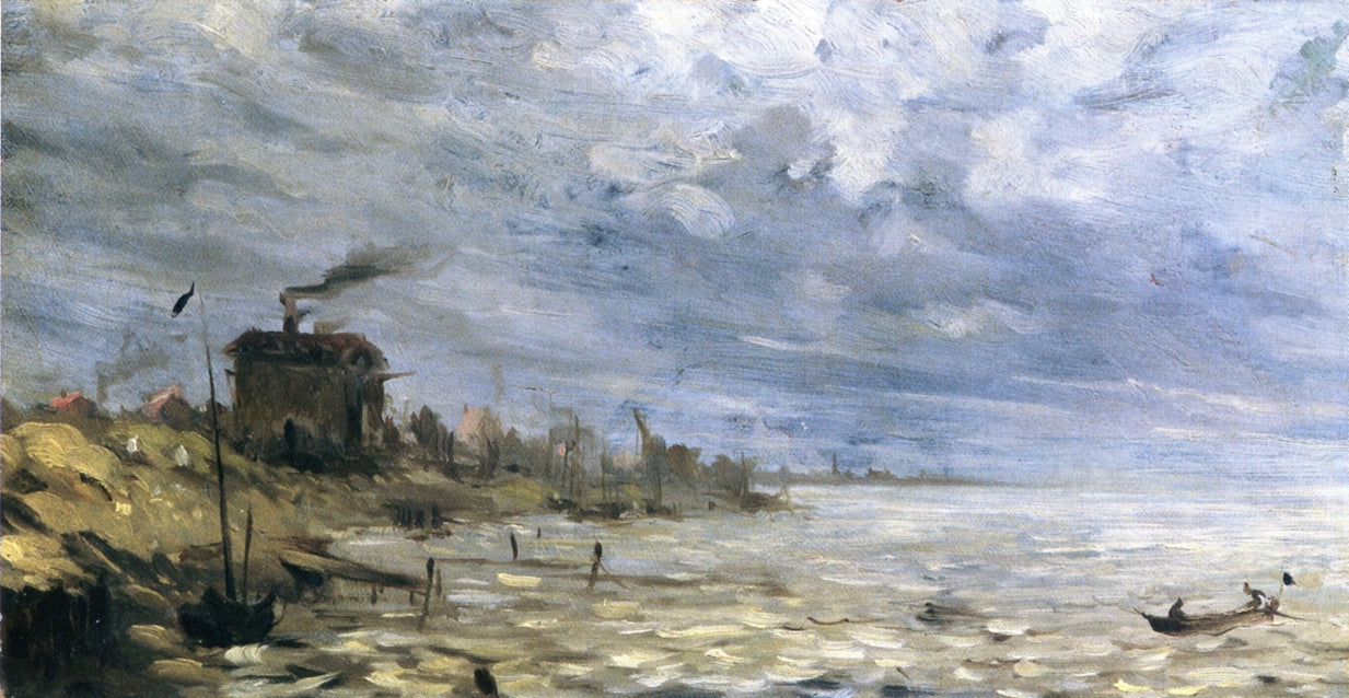 Coast at Sylt, vintage artwork by Emil Jacob Schindler, 12x8" (A4) Poster