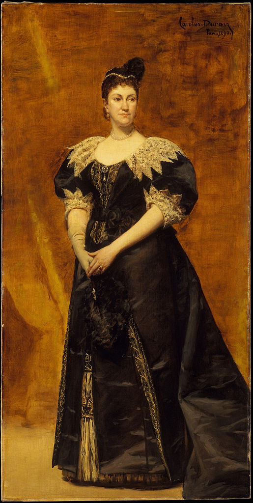 Mrs. William Astor, vintage artwork by Charles Auguste Émile Durand, 12x8" (A4) Poster