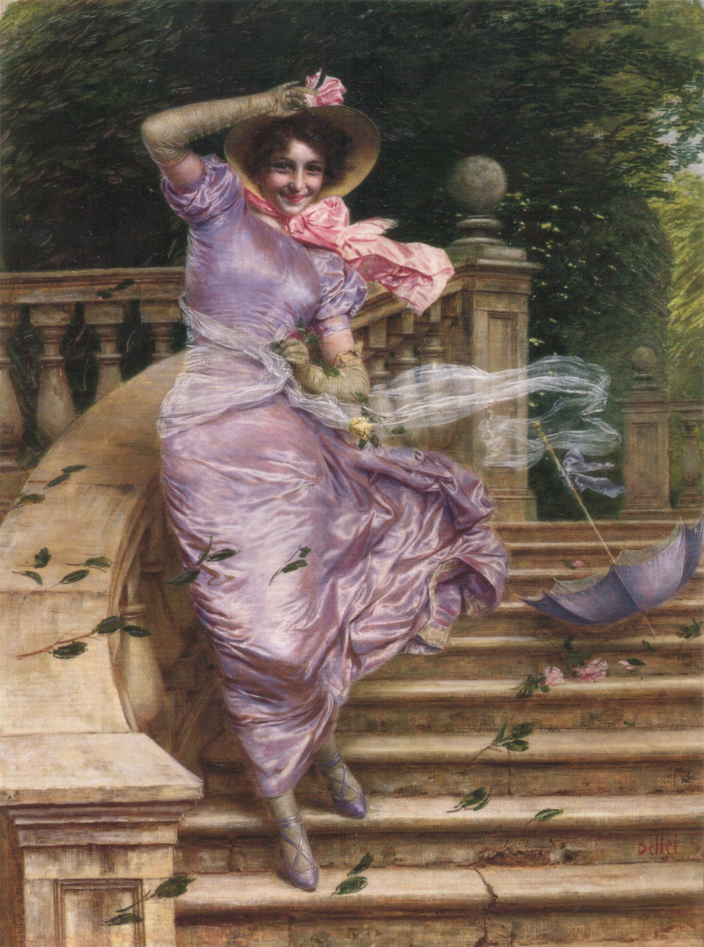 A Gust of Wind by Gaetano Bellei,A3(16x12")Poster