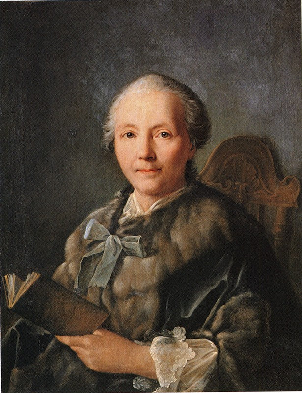 Portrait of Khripunova, Wife of K.A. Khripunov, vintage artwork by Ivan Argunov, 12x8" (A4) Poster