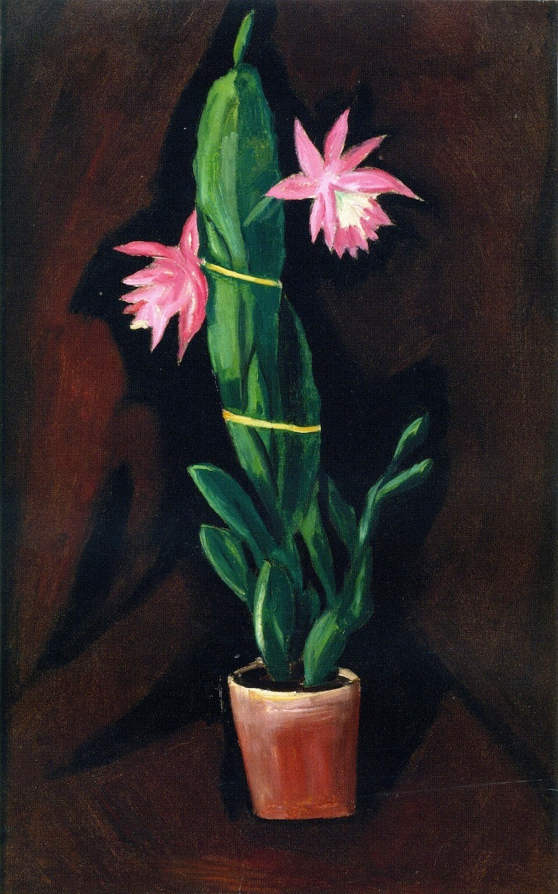 Cerise Cactus, vintage artwork by Marsden Hartley, 12x8" (A4) Poster
