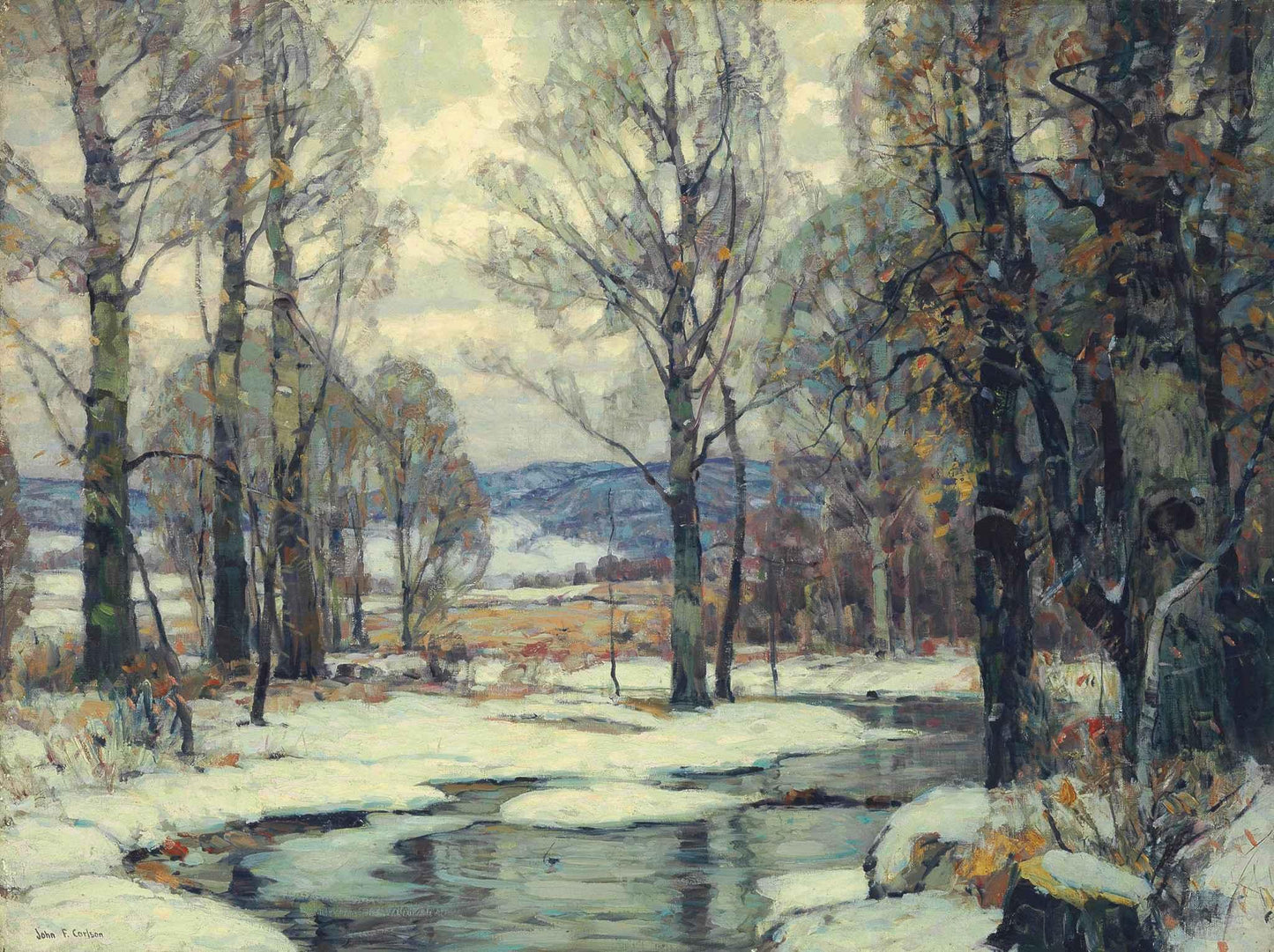 Frost-Bound, vintage artwork by John F. Carlson, 12x8" (A4) Poster