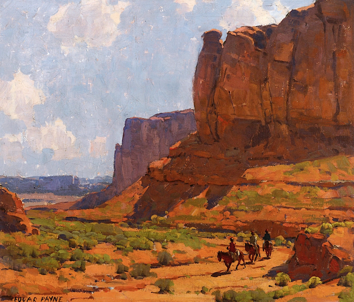 Monument Valley, Riverbed by Edgar Alwyn Payne,16x12(A3) Poster