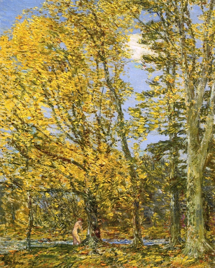 Bather by Childe Hassam,A3(16x12")Poster