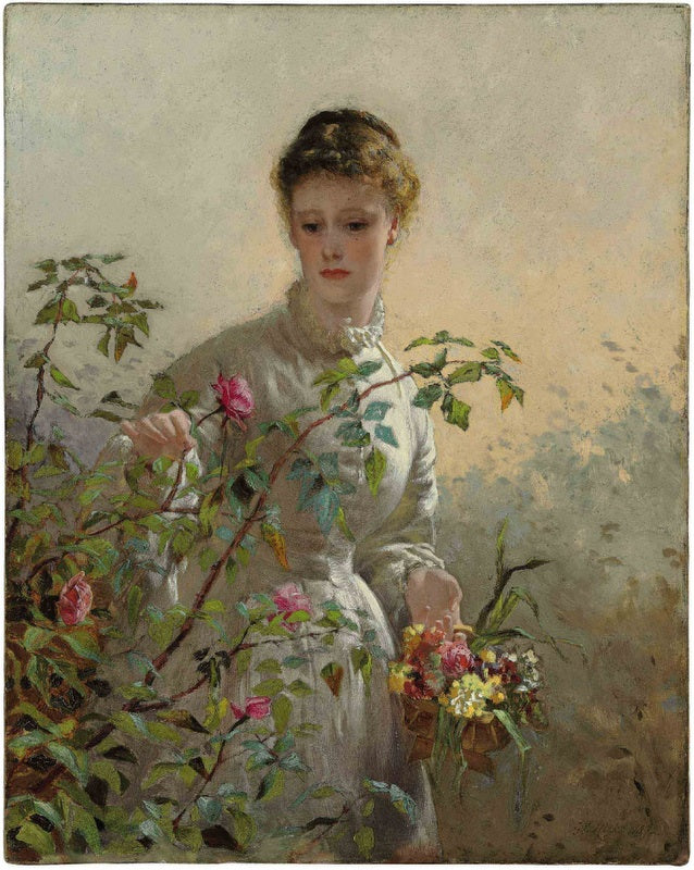 A Summer Bouquet, vintage artwork by George Elgar Hicks, 12x8" (A4) Poster