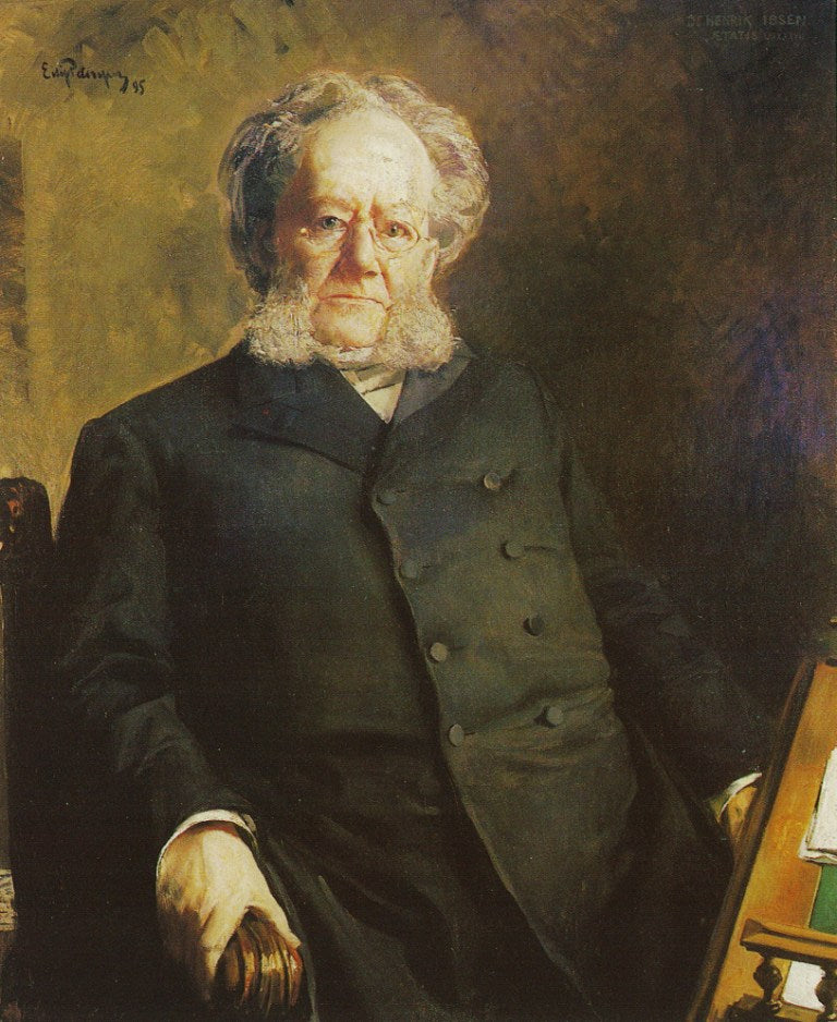 Portrait of Norwegian Author Henrik Ibsen by Eilif Peterssen,A3(16x12")Poster