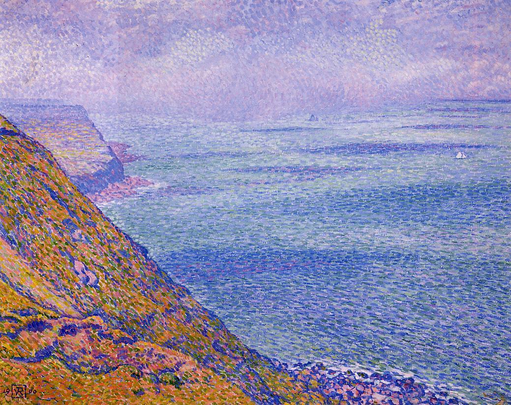 The Cap Gris Nez, Foggy Weather by Theo van Rysselberghe,A3(16x12")Poster