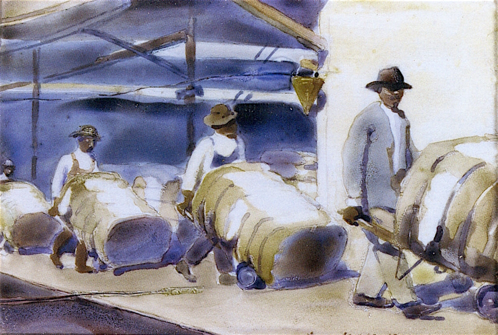 Loading Cotton by Lucy May Stanton,16x12(A3) Poster