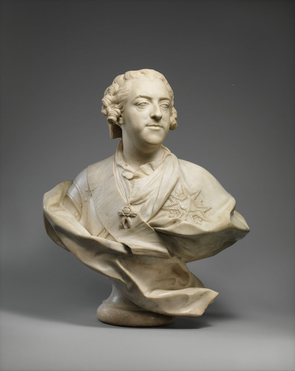Louis XV (1710–1774), King of France, vintage artwork by Jean-Baptiste Lemoyne, 12x8" (A4) Poster