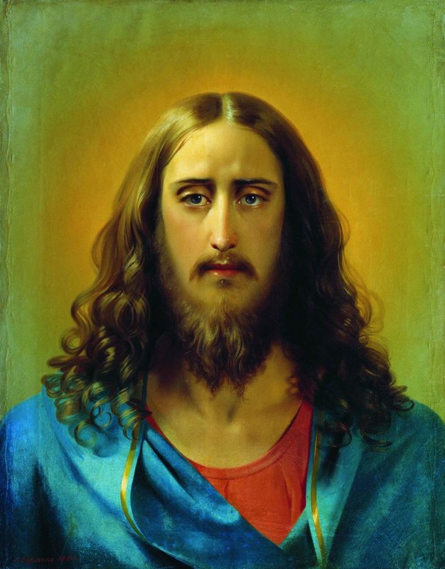 Christ the Savior, vintage artwork by Sergei Zaryanko, A3 (16x12") Poster Print