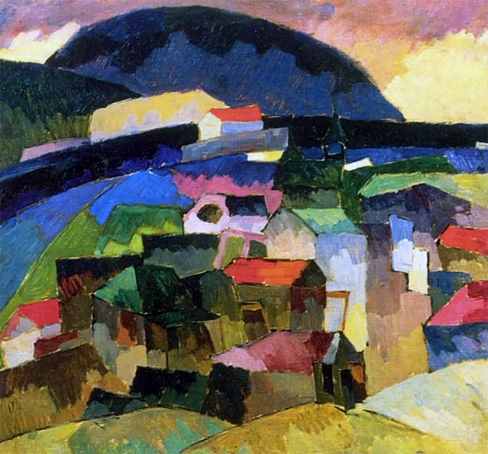 Gurzuf, vintage artwork by Aristarkh Lentulov, 12x8" (A4) Poster