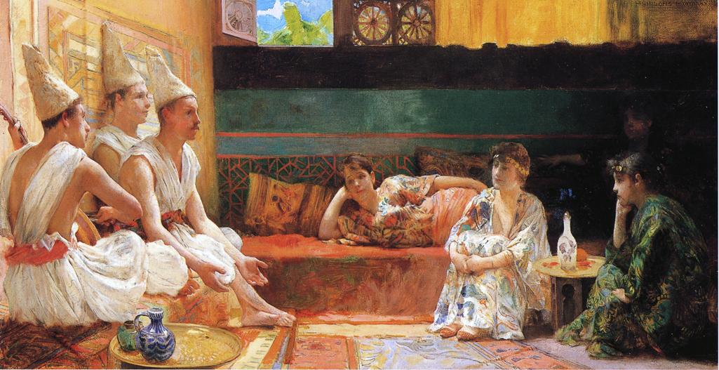 The Calenders, vintage artwork by Henry Siddons Mowbray, 12x8" (A4) Poster
