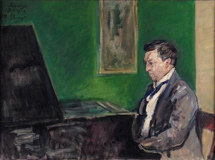 Conrad Ansorge at the Piano by Max Slevogt,A3(16x12")Poster