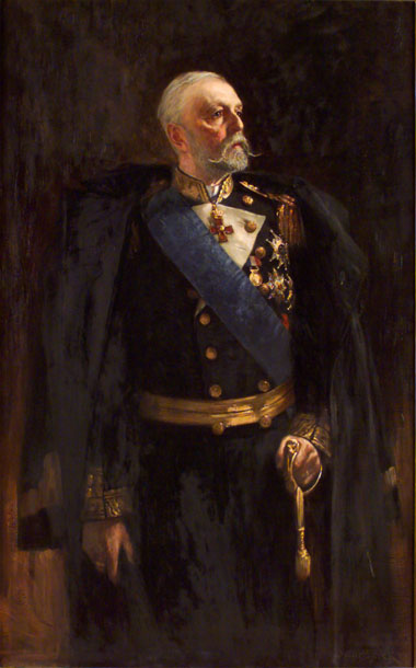 Portrait of Oscar II of Sweden by Oscar Gustaf Bjorck,A3(16x12")Poster