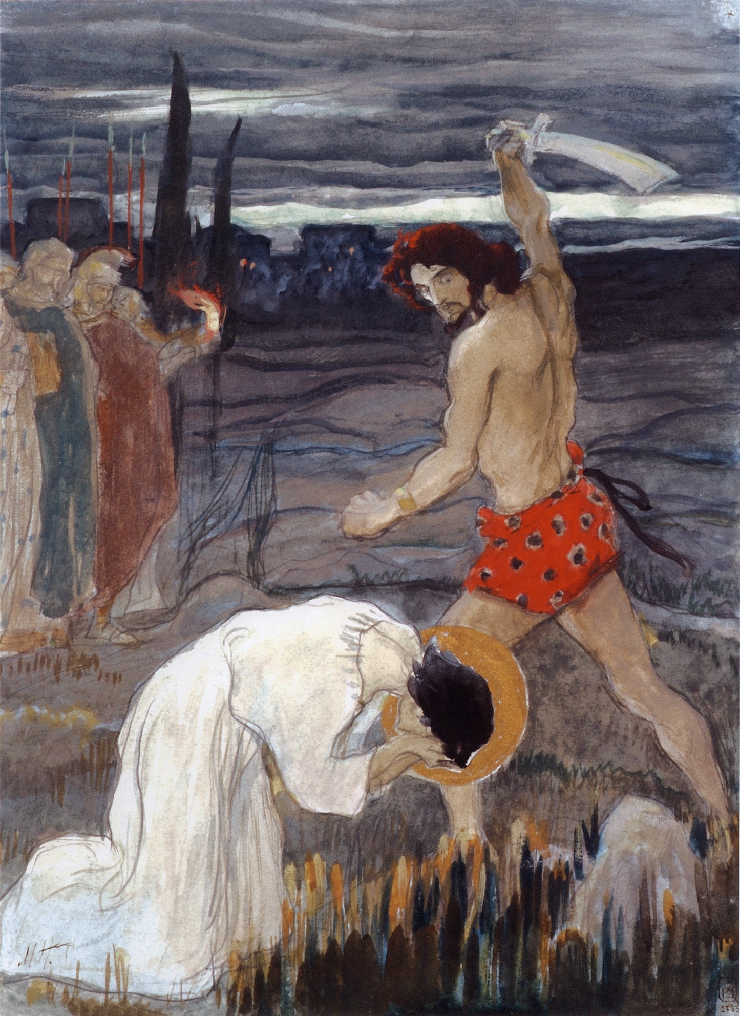 The Execution of St. George by Mikhail Vasilevich Nesterov,A3(16x12")Poster