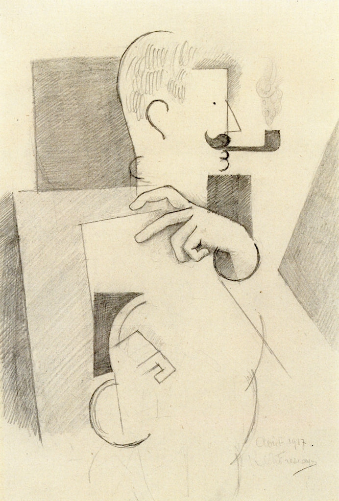 Artilleryman with Pipe by Roger de la Fresnaye,16x12(A3) Poster