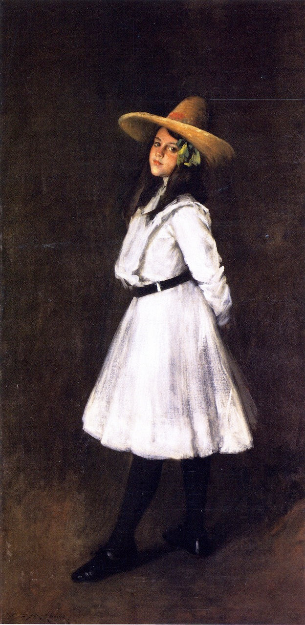Dorothy and Her Sister, vintage artwork by William Merritt Chase, 12x8" (A4) Poster