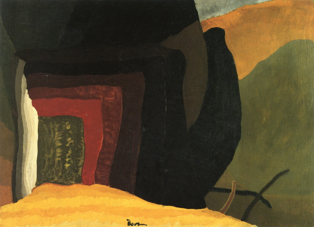 Holbrook's Bridge to Northwest, vintage artwork by Arthur Dove, 12x8" (A4) Poster