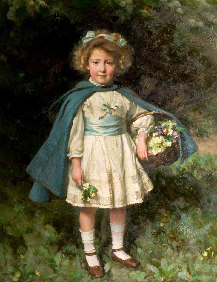 Patricia Theophila Anley, vintage artwork by William Logsdail, 12x8" (A4) Poster