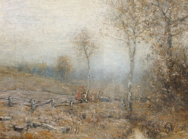 December Afternoon, vintage artwork by Bruce Crane, 12x8" (A4) Poster