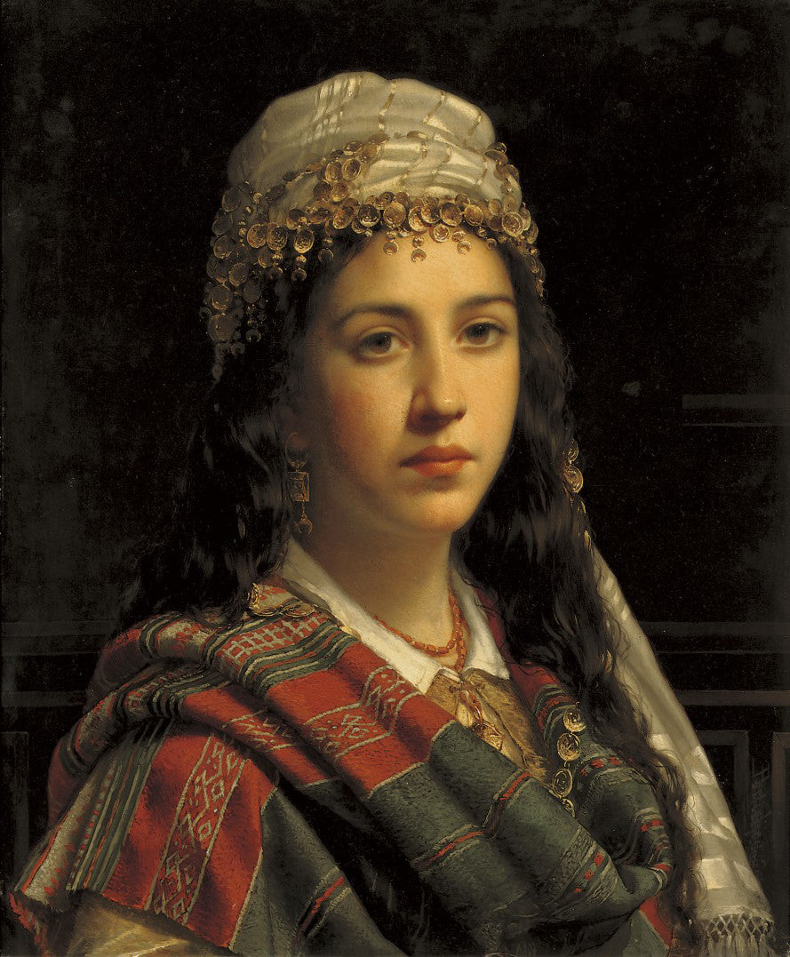 An Elegant Gypsy, vintage artwork by Jan Frederik Pieter Portielje, 12x8" (A4) Poster