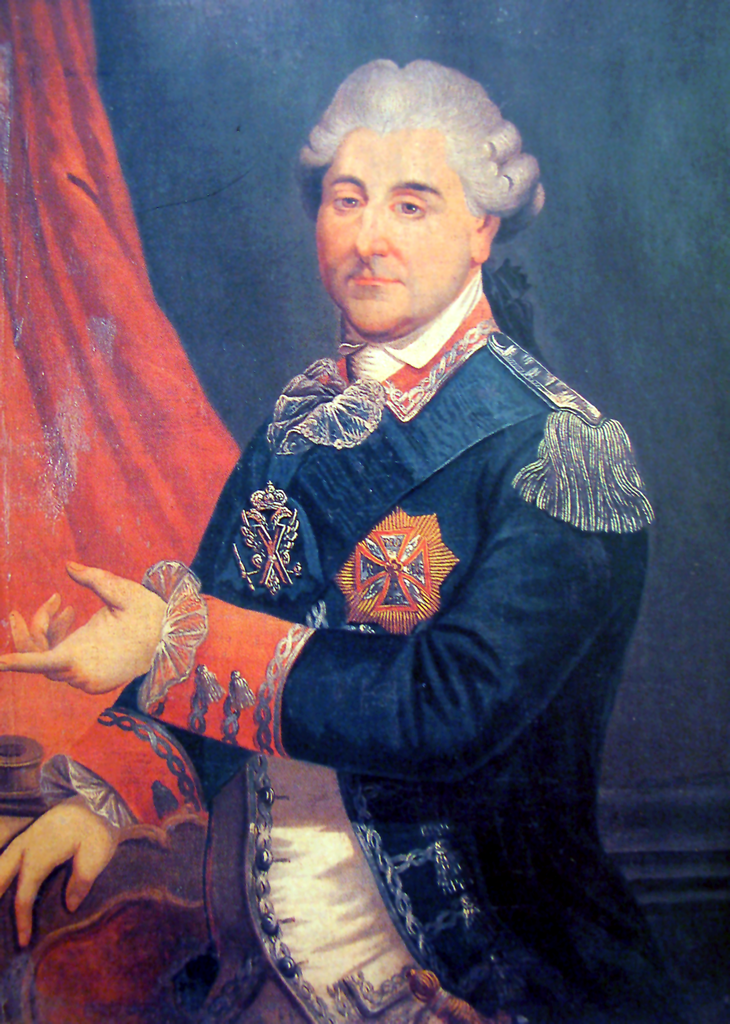 Stanisław August Poniatowski, vintage artwork by Marcello Bacciarelli, 12x8" (A4) Poster