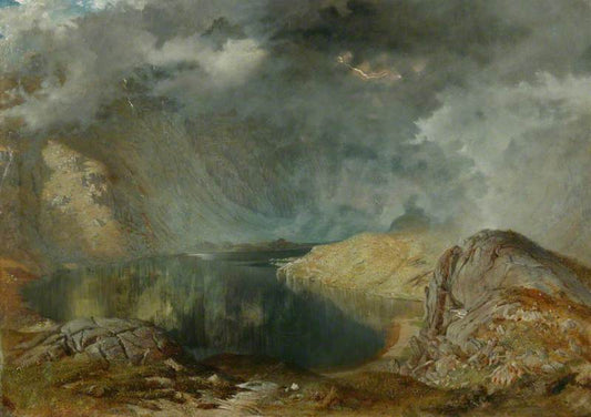 The River of Life: Birth, vintage artwork by Andrew McCallum, A3 (16x12") Poster Print