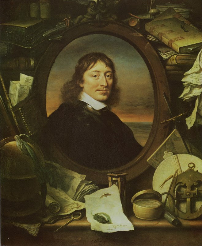 Portrait of Gerard Pietersz. Hulft, vintage artwork by Govaert Flinck, 12x8" (A4) Poster