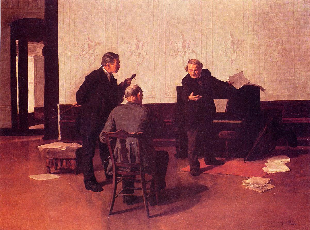 The Music Lovers, vintage artwork by Louis Charles Moeller, 12x8" (A4) Poster