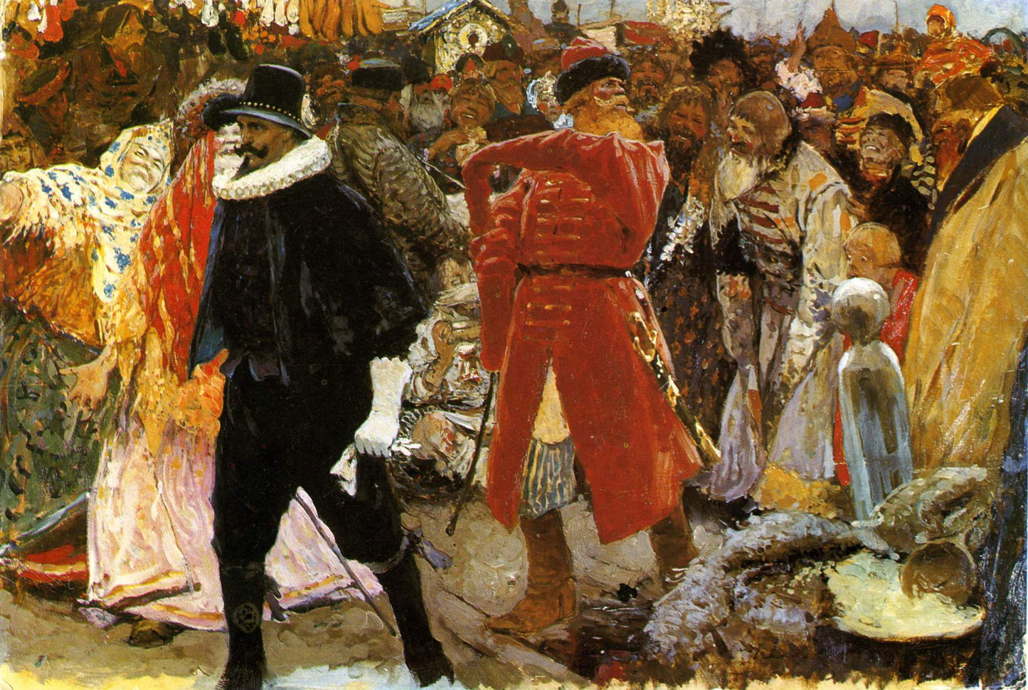 A German, vintage artwork by Sergei Ivanov, 12x8" (A4) Poster