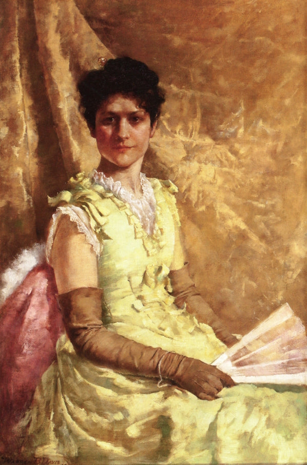 Mrs. Emma Fenton Vorhees, vintage artwork by Warren B. Davis, 12x8" (A4) Poster