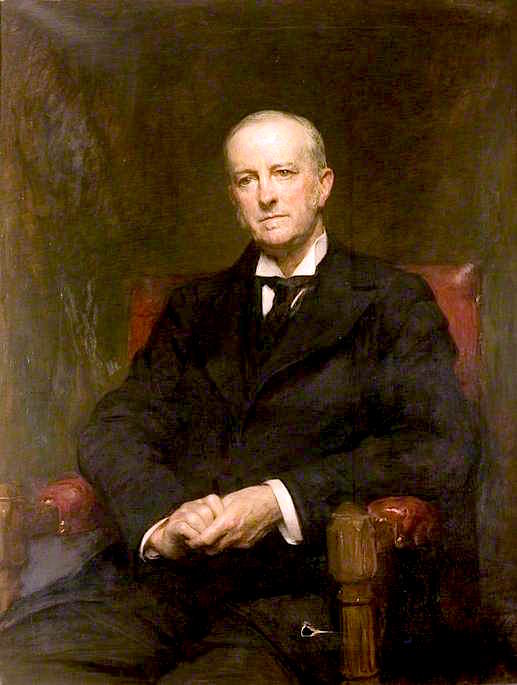 The Right Honourable James Round of Birch Hall, PC, vintage artwork by Arthur Stockdale Cope, 12x8" (A4) Poster