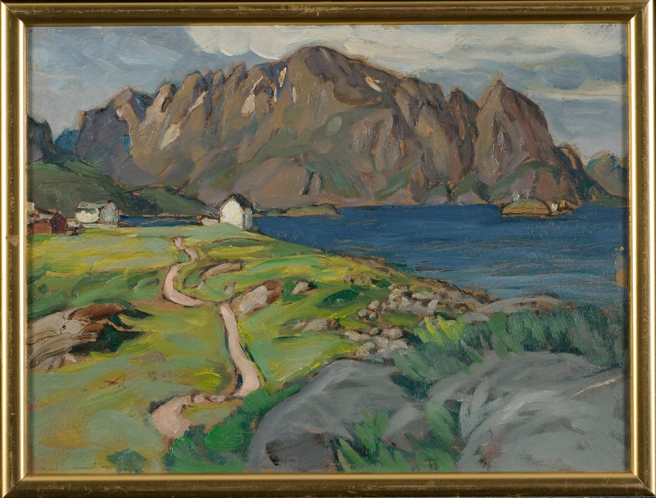 Summer, Store Molla. Study from Lofoten, vintage artwork by Anna Boberg, 12x8" (A4) Poster