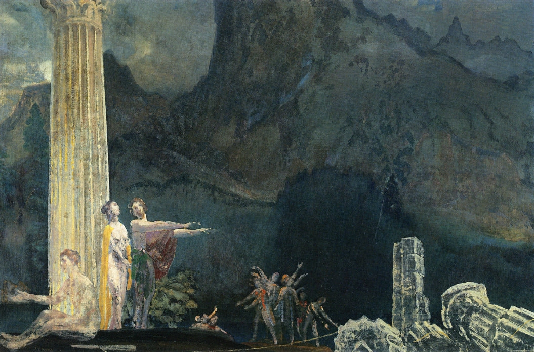 Builders of the Temple by Arthur B. Davies,A3(16x12")Poster