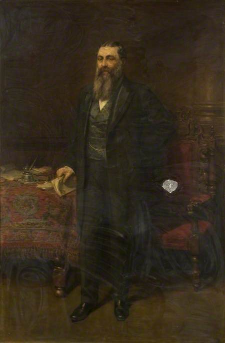 Alderman John Potts Wardle, Mayor, vintage artwork by Ralph Hedley, 12x8" (A4) Poster