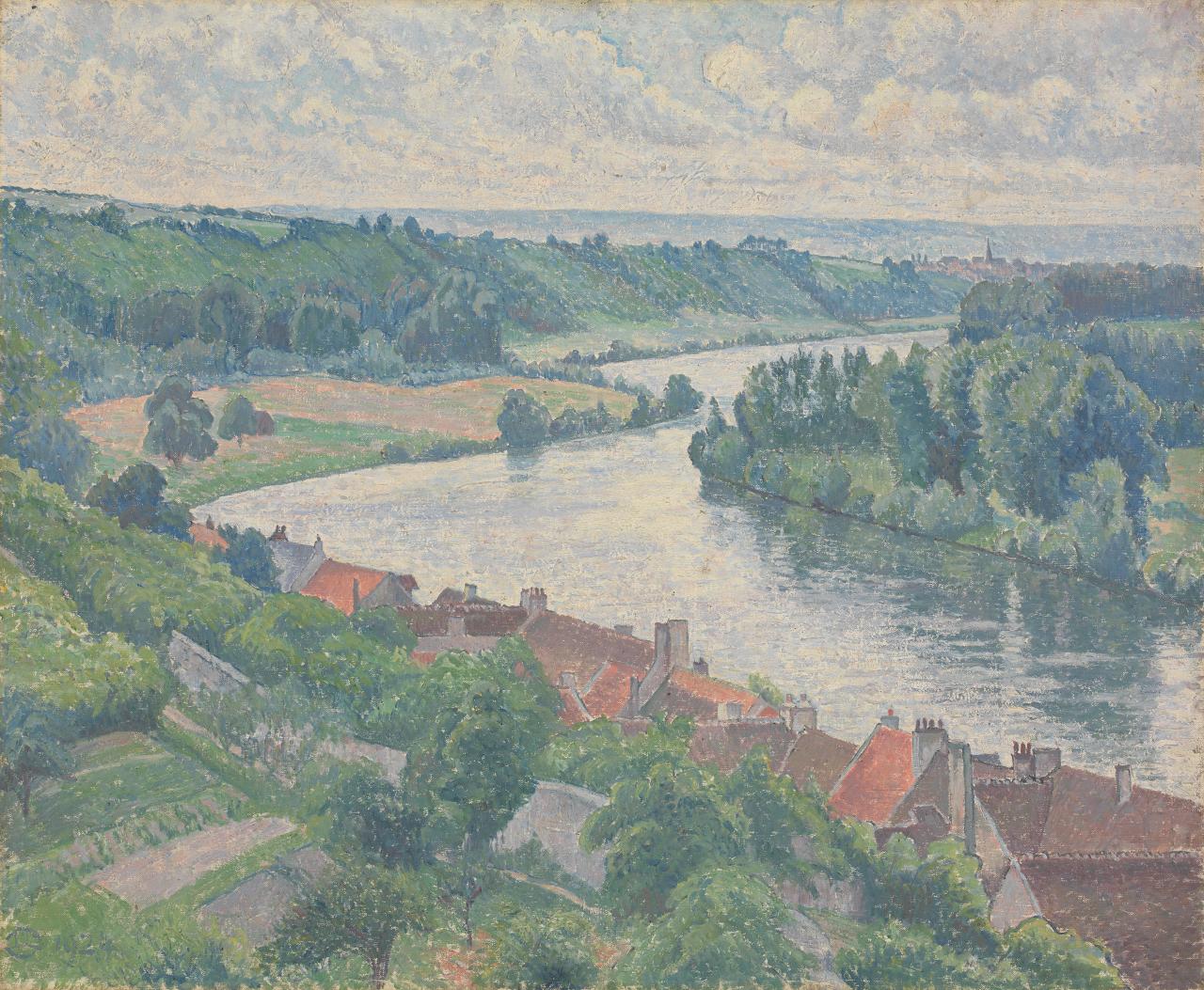 La Frette and Sartrouville, vintage artwork by Lucien Pissarro, 12x8" (A4) Poster