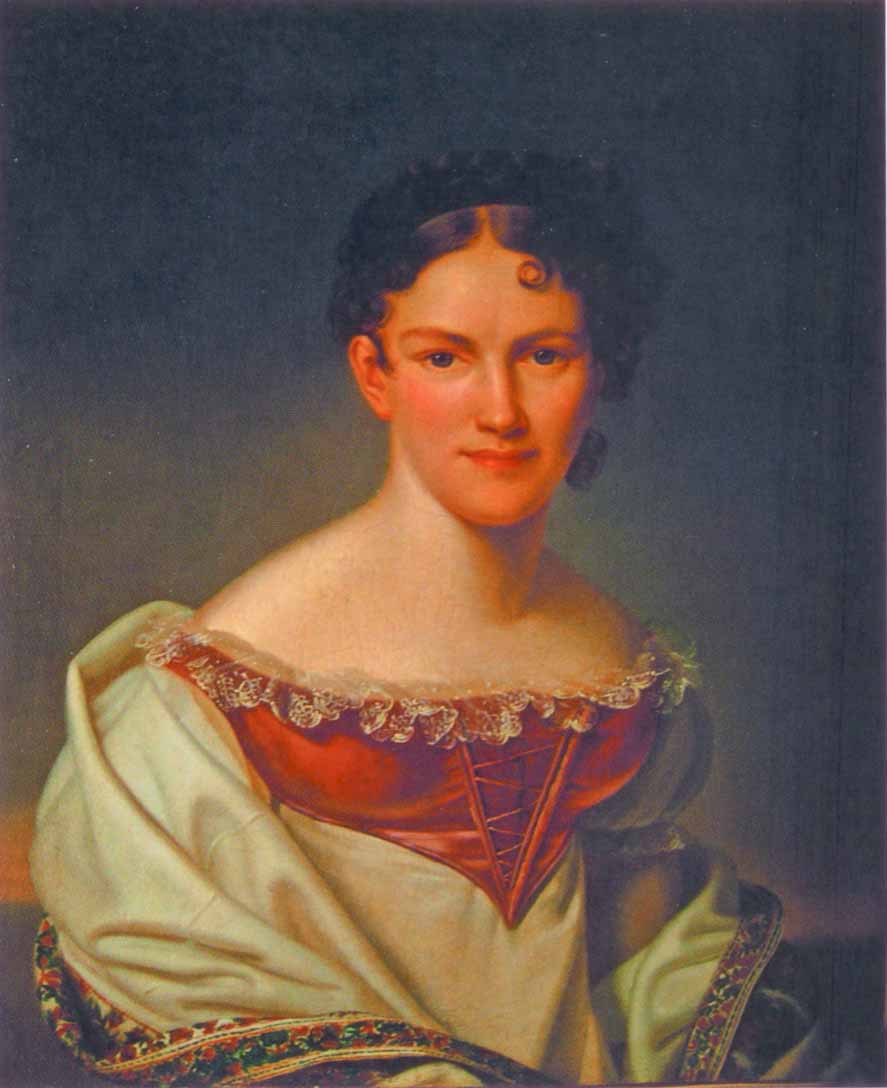 Portrait of Avdotia Istomina, vintage artwork by Henri-François Riesener, 12x8" (A4) Poster