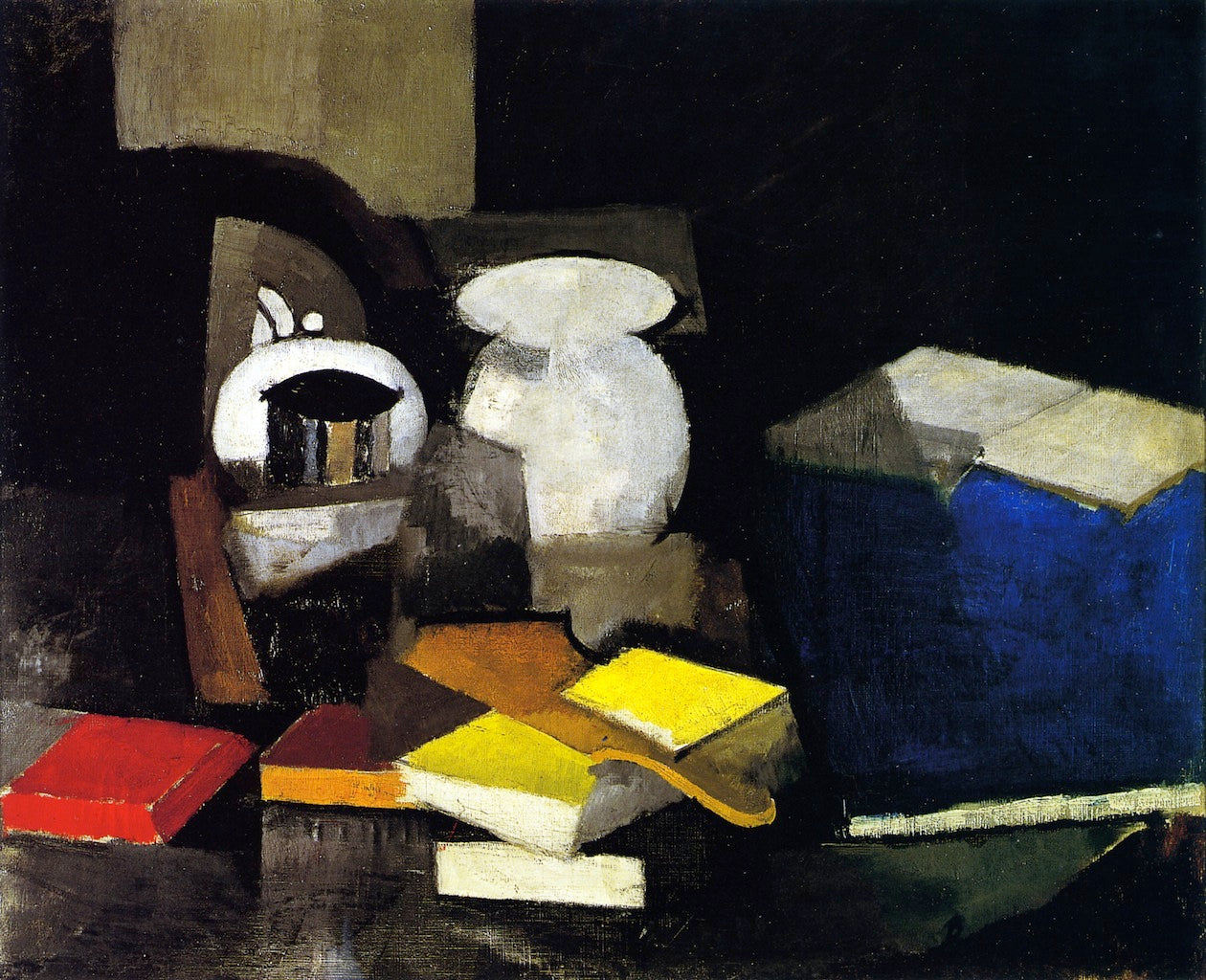 Still LIfe with Books and Boxes by Roger de la Fresnaye,16x12(A3) Poster