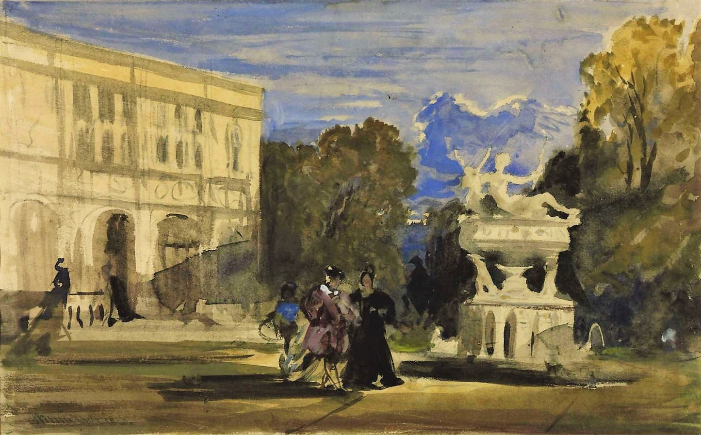 Diane Chasseresse, vintage artwork by William James Müller, A3 (16x12") Poster Print