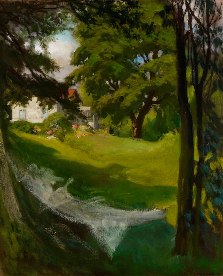 The Artist’s Summer Villa in Haikko from the Sea, vintage artwork by Albert Edelfelt, 12x8" (A4) Poster