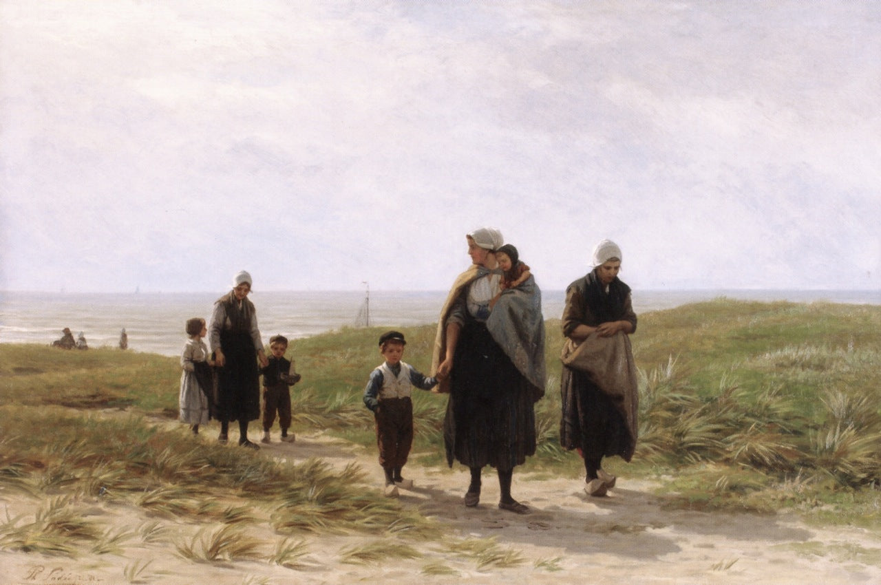 After the Departure, vintage artwork by Philip Lodewijk Jacob Frederik Sadee, 12x8" (A4) Poster