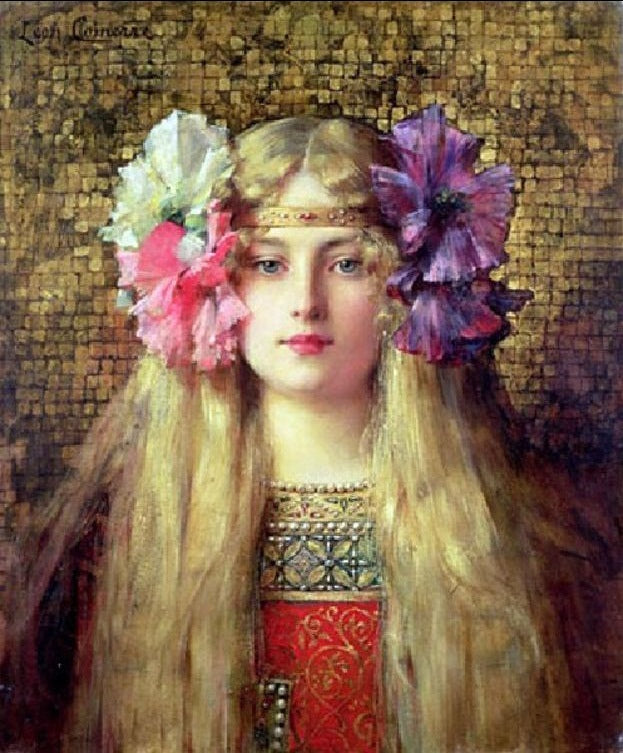 The Blonde Woman, vintage artwork by Leon-François Comerre, 12x8" (A4) Poster