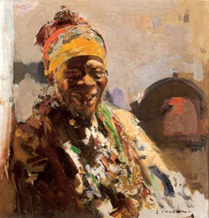 Retrato de negra by Jose Navarro llorens,A3(16x12")Poster