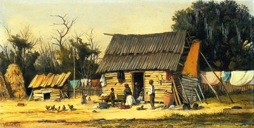 Daily Chores, vintage artwork by William Aiken Walker, 12x8" (A4) Poster