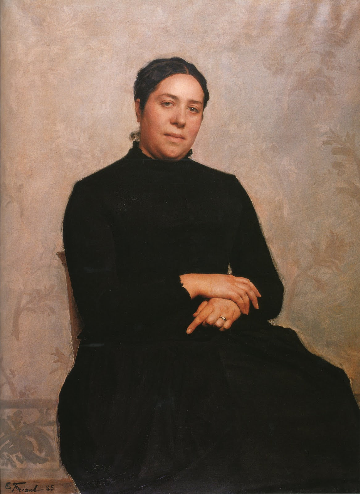 Portrait de Madame Constantin by emile Friant,A3(16x12")Poster