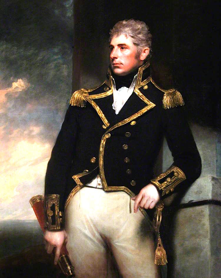 Admiral Sir Harry Burrard-Neale, 2nd Bt, vintage artwork by Sir William Beechey, 12x8" (A4) Poster
