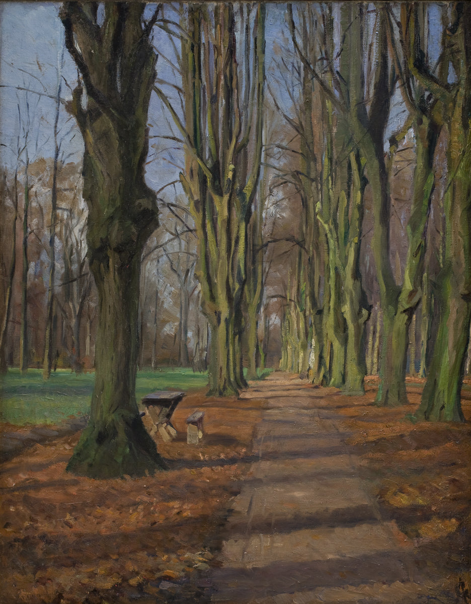 Avenue in Søndermarken, Frederiksberg by Albert Gottschalk,A3(16x12")Poster